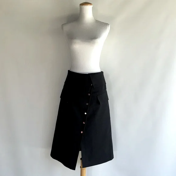 Tibi Snap Front A-Line Cargo Skirt - sz 8